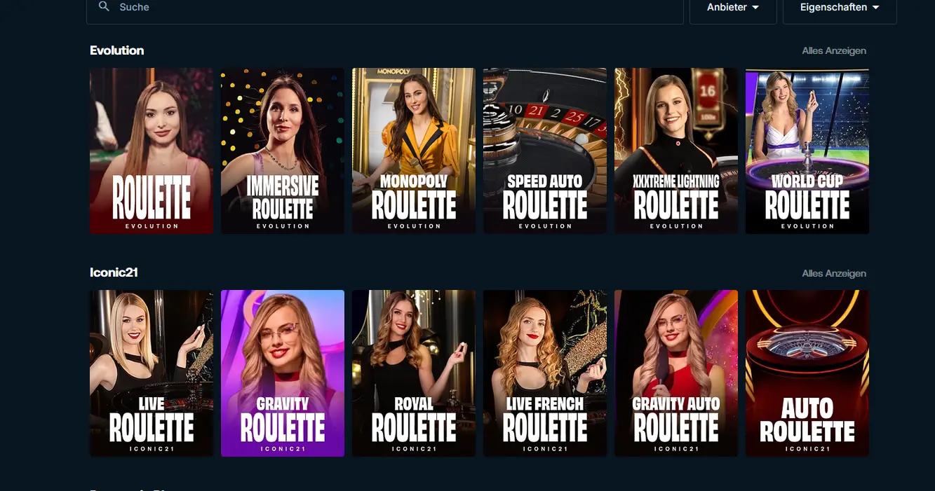 Live-Roulette in der mobilen Betpanda-App